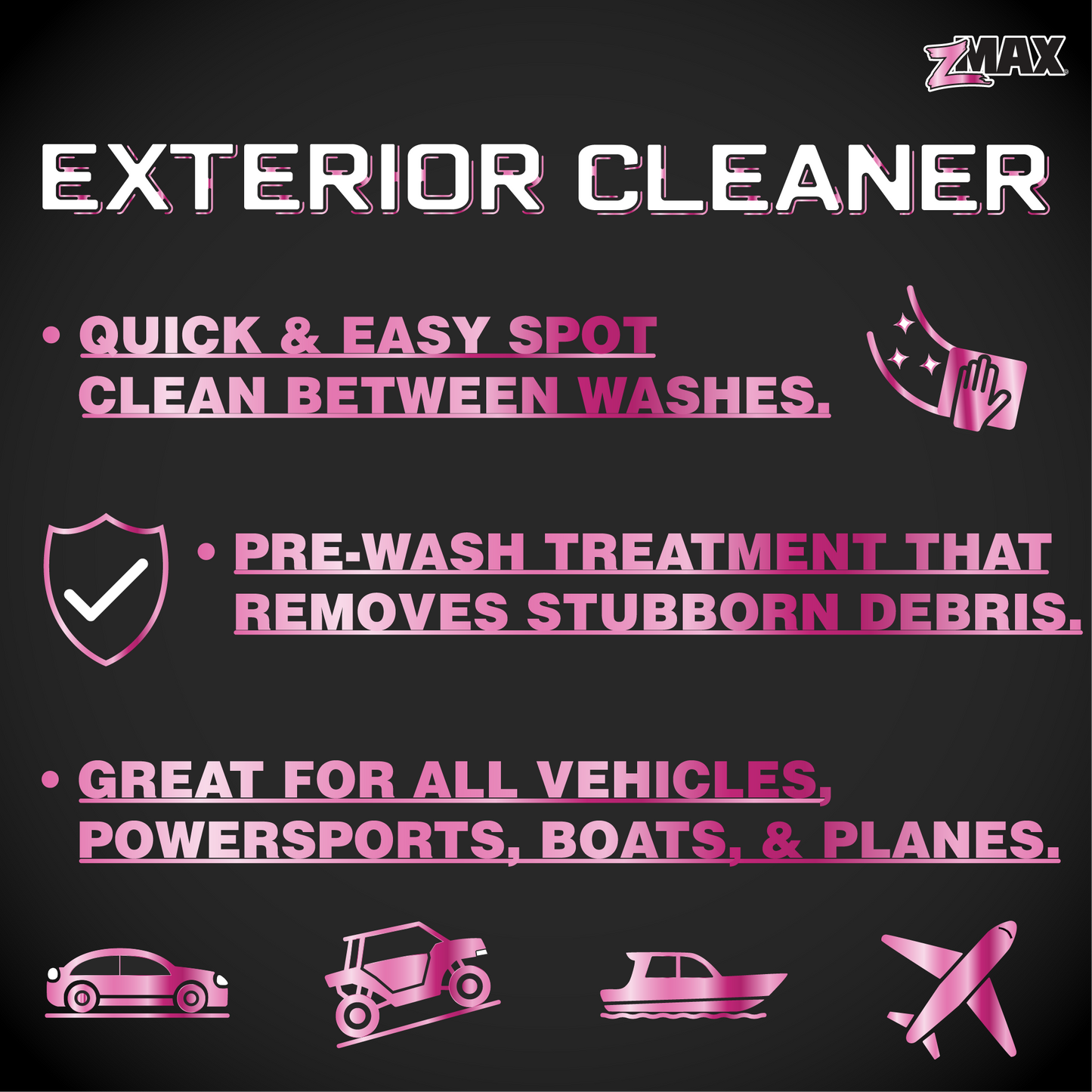 zMAX Exterior Cleaner (24oz) - Case of 12