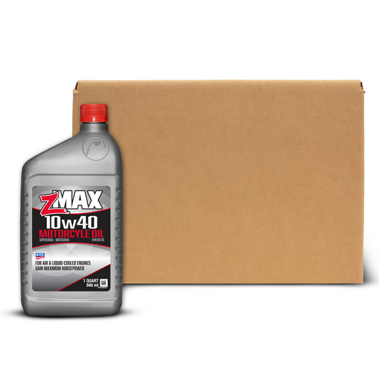 zMAX Motorcycle Oil 10w40 (32oz) - Case of 12