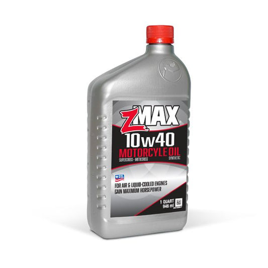 zMAX Motorcycle Oil 10w40 (32oz) - Case of 12
